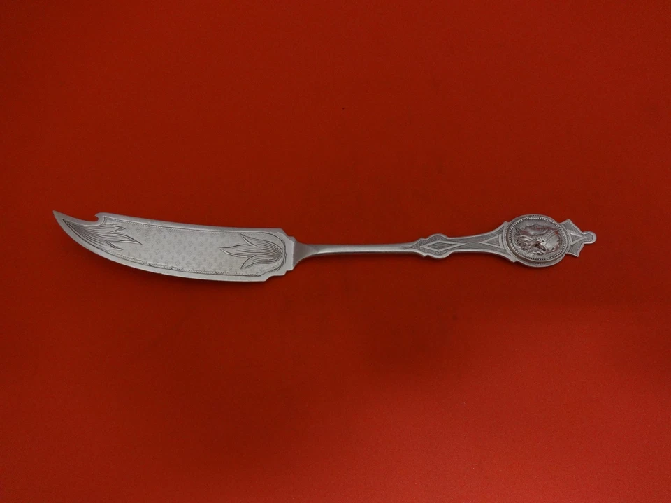 Moneda Medallón por Moneda Desconocida Cuchillo encurtido de Plata Brite-Cortado en Hoja 6 7/8" Foto 1 de 1