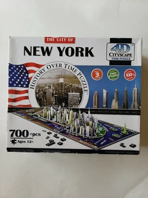 New York City Skyline Time Puzzle 4D Cityscape History Over Time Puzzle NYC.  - Image 1 of 4