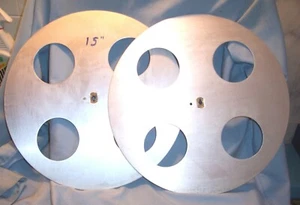 35MM 2,200' 15" GOLDBERG Motion Picture Film Movie Projector Take Up SPLIT Reel - Picture 1 of 7