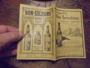 Publicité UNE TARENTAISE Liqueur Digestive BON -SECOURS  - Picture 1 of 2