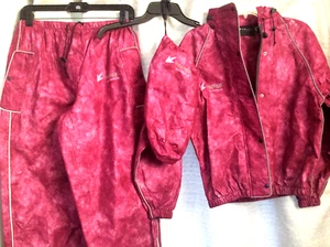 Girl's Sz S Froggtoggs Jog Set Waterproof Rainwear Outerwear Pants Jacket Bag - Picture 1 of 16