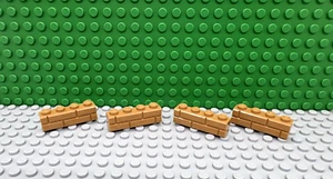 Lego 4 Mediano Carne Oscura 1x4 Ladrillo con Perfil de Mampostería de Ladrillo NUEVO - Imagen 1 de 1
