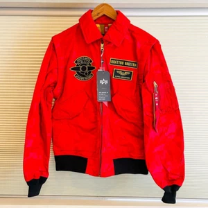 STRICT-G ALPHA CWU-36/P Gundam Z Quattro Vageena Bajeena Jacket Red size S New - Picture 1 of 5