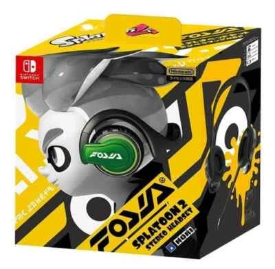 Cuffie stereo per Nintendo Switch Hori Splatoon 2 Empera Hook Hdp dal Giappone - Immagine 1 di 2