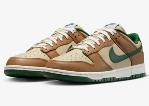 NEW Nike Dunk Low RATTAN CANYON GREEN Men's Size 12.5 FB7160-231 Tan Brown Green - Picture 1 of 12
