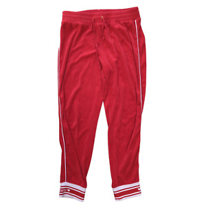 Juicy Couture Ladies Red Velour Joggers Small