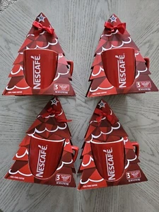 4 New Nescafe Red 8oz Cups Mug Cup Coffee Tea Collectible Mugs - Picture 1 of 3