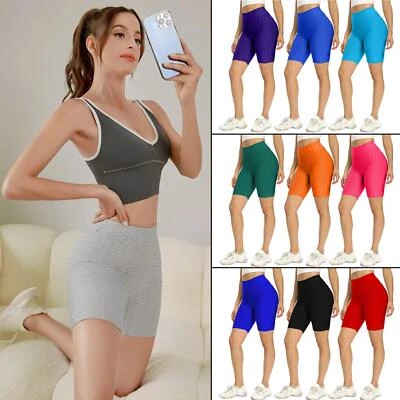 LOVE MY FASHIONS Damen Tiktok Shorts Damen hohe Taille Waben Radhose Gym Yoga Sport