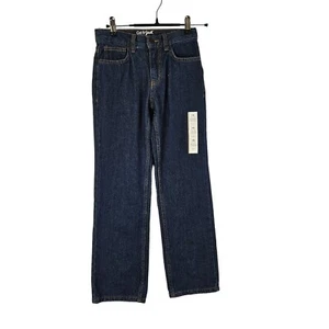 Cat & Jack Relaxed Straight Leg Jeans Boys Size 10 Slim NWT Dark Wash - Picture 1 of 5