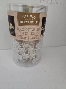 Studio Mercantile String Lights Micro LED Snowflake - Battery Operated - Picture 1 of 3