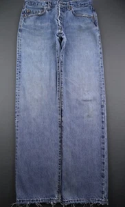 Vintage 2005 Men's Levi's Button Fly 501 Jeans Distressed Size 32x32 (Msr 31x31) - Picture 1 of 12