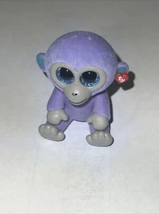 TY Beanie Boos Mini Boo BLUEBERRY Monkey SERIES 2 Collectible Figure (2 inch) - Picture 1 of 3