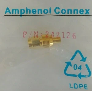 AMPHENOL CONNEX ADAPTER SMA PLUG TO MCX JACK 242126 - Bild 1 von 1