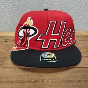 Miami Heat Hat Adult Red Black Snapback Cap '47 Hardwood Classics NBA Basketball