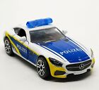 Majorette Mercedes Benz Amg Gt Polizie White 1:60 3" Wheels D5s - Defect 001