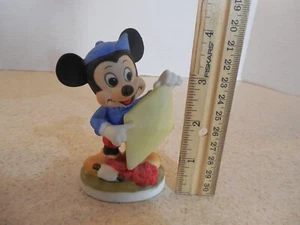 Estatuilla vintage de cerámica de Mickey Mouse cometa de Walt Disney productions años 80 UCGC - Imagen 1 de 7