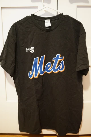 New York Mets Blackout Max Scherzer Black T-Shirt Citi Field SGA Sz Large 8/5/22 Cover