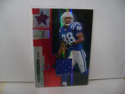 MARVIN HARRISON 2007 LEAF ROOKIES & STARS LONGEVITY GAME JERSEY #82  SN 205/250 - Image 1 of 2