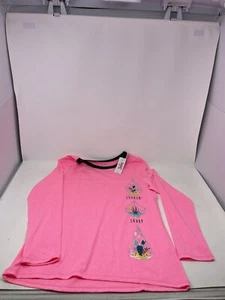 New Girls Justice Long Sleeve Neon Pink Shirt Top Cactus Lookin Sharp Size 12 - Picture 1 of 10