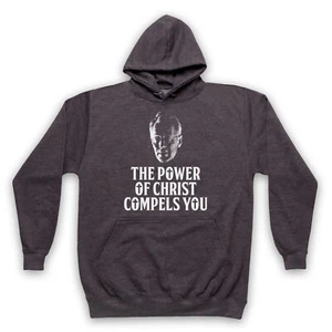 EXORCIST THE POWER OF CHRIST COMPELS YOU FATHER MERRIN ADULTS UNISEX HOODIE - Picture 1 of 11