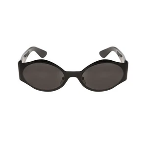 Sunglasses Oliver by Valentino '90s black oval frame ORIGINAL NEW - Picture 1 of 3