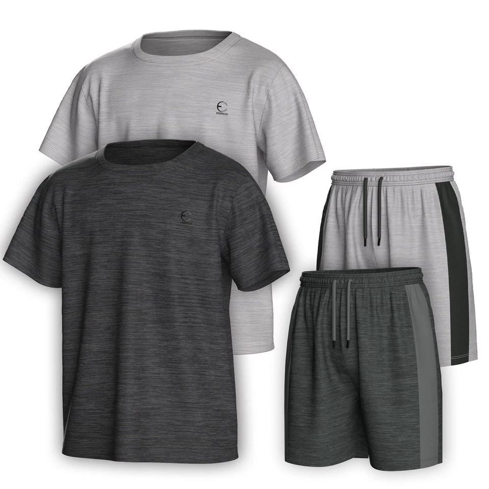 Essenclo Boys Clothing Set Tagless Athletic T-Shirt & Short Size 3-16 (4 Piece) - Image 1 of 1