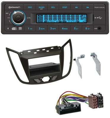 Continental MP3 DAB USB Bluetooth Autoradio für Ford C-Max / Kuga - dunkelbraun - Bild 1 von 4