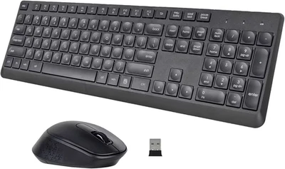Complete Wireless Combo Keyboard and Mouse Combo  shipped in two random colors - Image 1 of 4