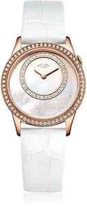 Rotary Ladies Watch with White Leather Strap LS00654/07 - Picture 1 of 3