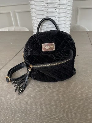 Bebe Black Velvet Mini Backpack  - Изображение 1 из 4