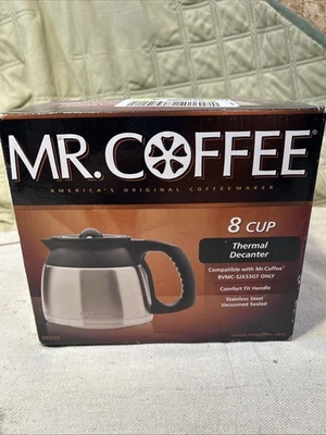 Jarra jarra térmica Mr. Coffee 8 tazas DRD95 acero inoxidable BVMC-SJX33GT NUEVA Foto 1 de 4