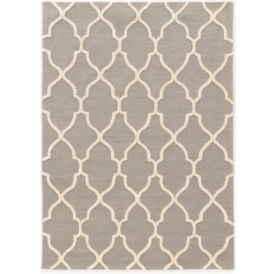 Hand-Tufted Trio Geo Rug Collection Grey 8' x 10' - Image 1 of 4