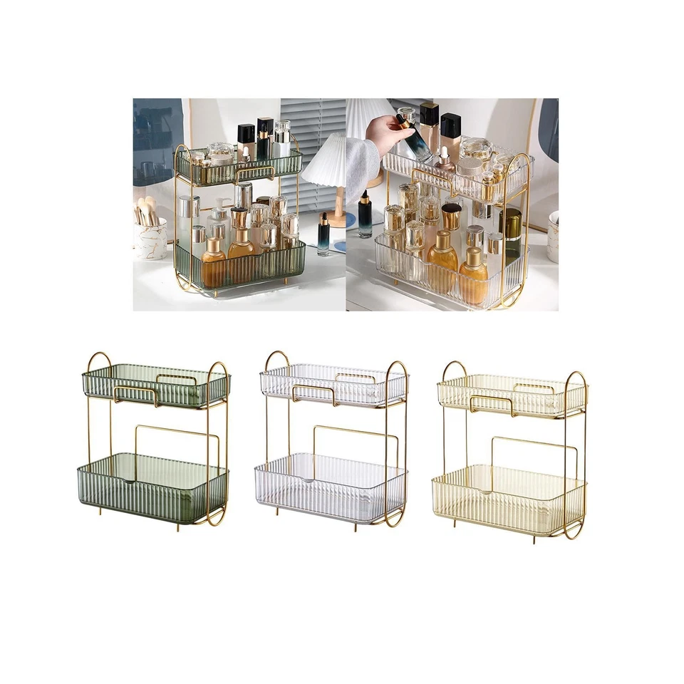Luxury Countertop Storage Box Bathroom Organizer Container Portable Perfume - Image 1 of 1