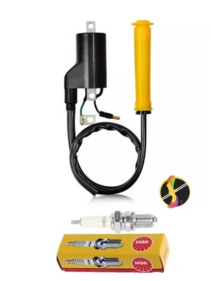 Ignition Coil & NGK Spark Plug + Cap For Honda CX500 CX500C CX500D - Image 1 of 4