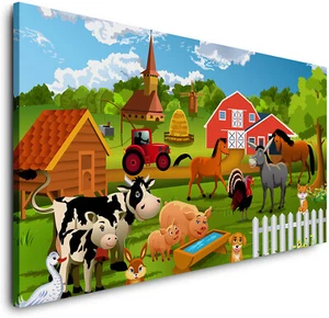 Canvas Picture - FARM - (PP071) - Photo Art Fine Art Canvas Animal Nursery - Picture 1 of 6