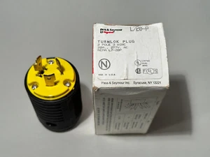 Pass & Seymour L720P TURNLOK PLUG 3-WAY 20A 277V - Picture 1 of 2