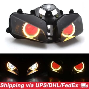 Customized LED Headlight Assembly w/Angel Devil Eye for Honda CBR600RR 2003-2006 - Bild 1 von 24