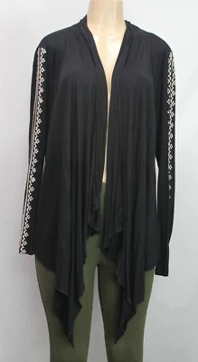 Cárdigan para mujer OSO informal bordado manga larga negro talla M Foto 1 de 4