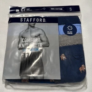 Stafford Boxers Mens Small 4 Pack KNIT - Picture 1 of 2