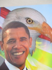 President Barrack Obama Poster Democrat Black Americana Martin Luther King 2009