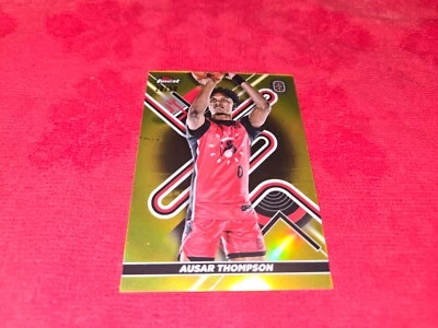 2023 TOPPS FINEST OVERTIME CARD OF AUSAR THOMPSON GOLD 28/50 DETROIT PISTONS - Image 1 of 2