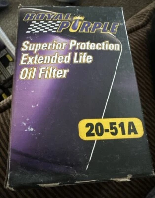 Lote de 2 filtros de aceite Royal Purple 20-51A nuevos Foto 1 de 2
