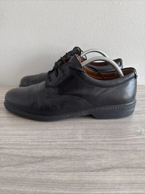 Ecco Shock Point Black Leather Dress Oxfords Size 44 Shoes Men's Size 10-10.5 - Image 1 of 4