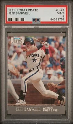 1991 Ultra Update U-79 Jeff Bagwell - PSA 9 - Image 1 of 2