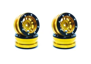 Beadlock Wheels PT- Distractor Gold/Black 1.9 (4 pcs) - Picture 1 of 5