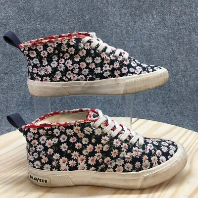 SeaVees Shoes Womens 7.5 Legend 90 Patchwork Poplin Twill Mid Top Multicolor - Image 1 of 4