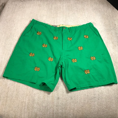 Notre Dame Fighting Irish Shorts Adult 44 Green Pennington Bailes All Over Print Cover