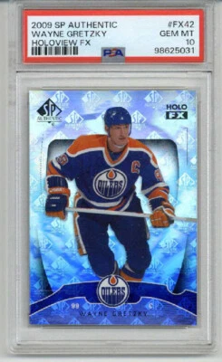 2009 UPPER DECK SP AUTHENTIC HOLOVIEW FX WAYNE GRETZKY OILERS PSA 10 LOW POP - Image 1 of 2