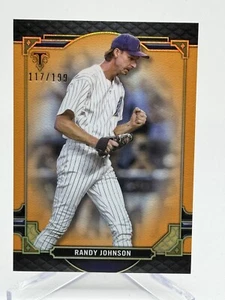2022 RANDY JOHNSON Topps Triple Threads AMBER /199 HOF No. 17 SP Diamondbacks! - Picture 1 of 2