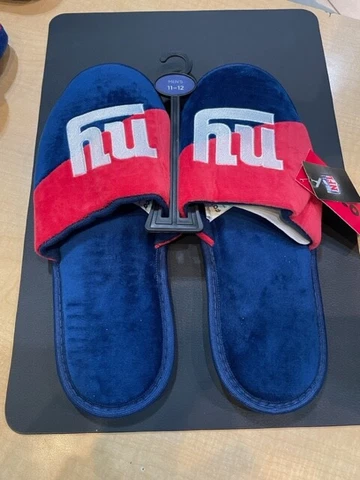 New York Giants Mens Foco NFL Team Color Block Slippers Cover